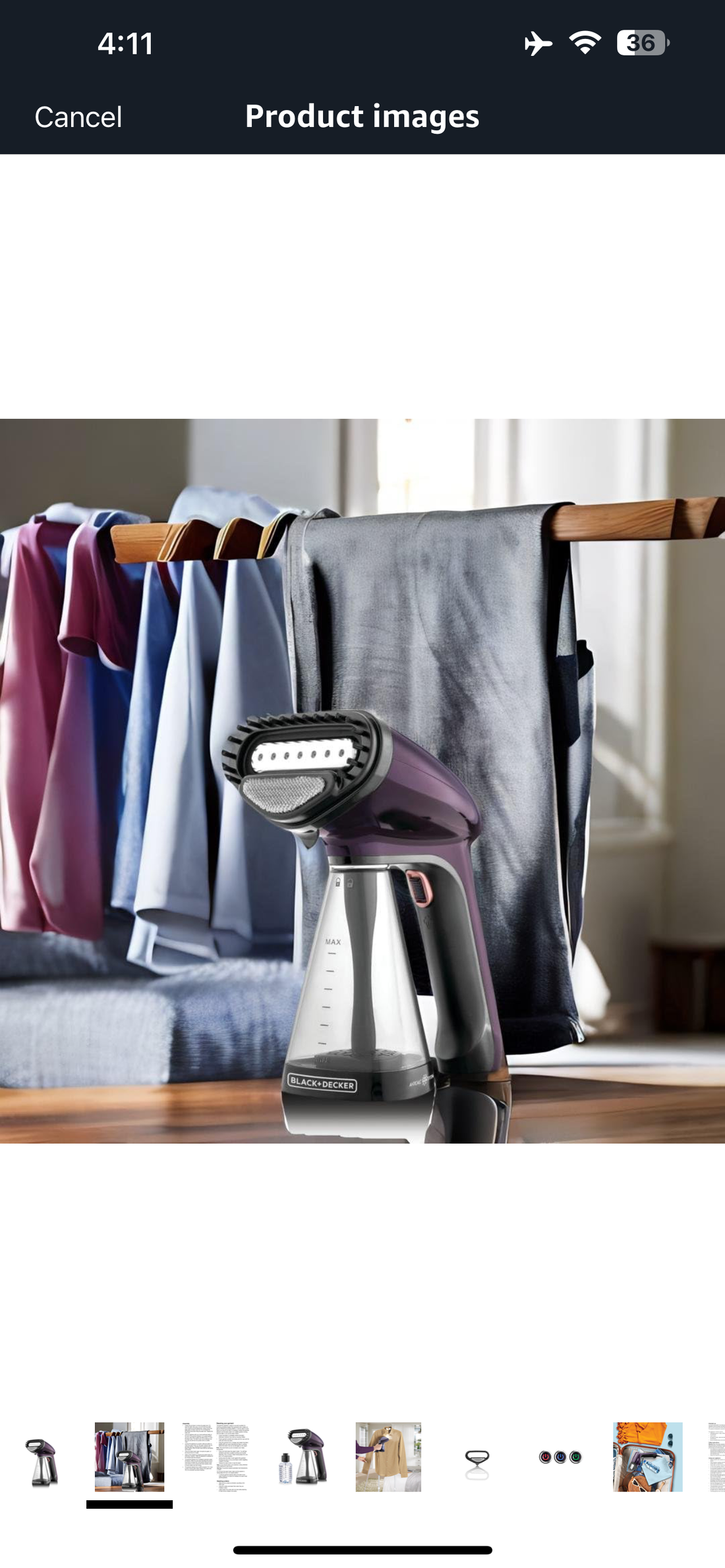 Handheld Garment Steamer – 5-Second Heat-Up & Quick Fabric Smoothing